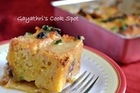 Eggless Bread Pudding