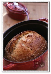 Tartine Light Rye, in a cast iron dutch oven