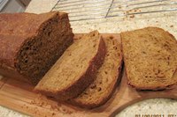 Molasses Wheat Bread with Rye Flakes