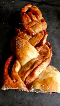 sour-cherry braided brioche