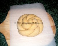 Challah Rosette Shaping (+ Video)