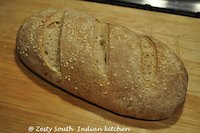 Roasted garlic bread: A sourdough method