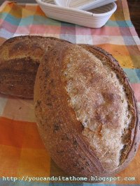 Light Rye Sourdough with Caraway Seeds