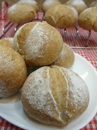 Sourdough whole wheat herb rolls