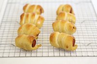 Mini pretzel dogs