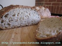 Light rye bread with grains and seeds