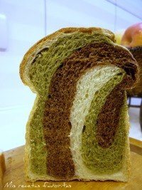 Matcha Choc Marbled Bread