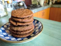 Single Serving Yeasted Chocolate Pancakes