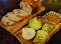 Blue cheese and walnut sourdough