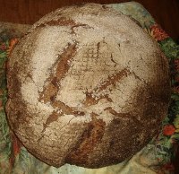 Sourdough with Rye Soaker, Walnuts and Pear