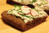 Radish Rye Flatbread