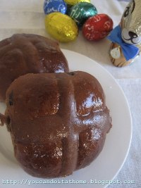 Chocolate Hot Cross Buns