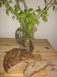 Milk Sourdough with Dried Pears
