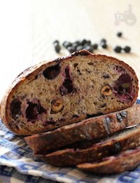 blueberry sourdough with hazelnut