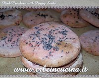 Pink Crackers with Poppy Seeds