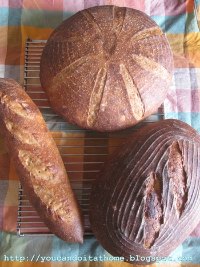 Pain au Levain with wheat germs