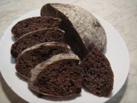 100% Whole Wheat Chocolate Hearth Bread