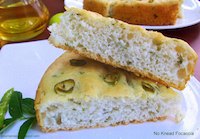 No Knead Focaccia