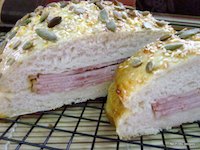 Focaccia Ham Sandwich