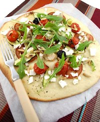 Springtime Vegetable Pizza Bianca