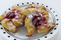 Strawberry danish pinwheels