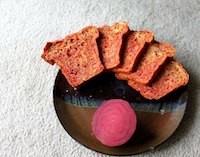 Beet and Blueberry Mini wheat Loaf! Vegan