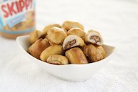 Peanut butter soft pretzel bites