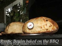 Rustic Boules baked on the Barbecue