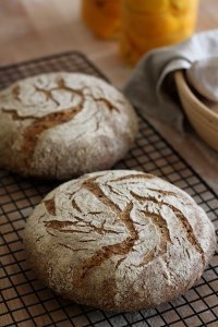 Sourdough Rye with Raisins and Walnuts