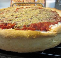 deep dish pizza