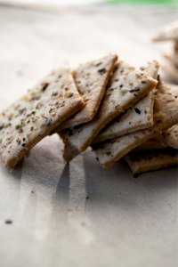 Olive oil wholemeal crackers