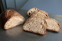50 percent Whole-Wheat Levain with Wheat Germ