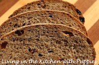 Sourdough Rye with Raisins and Walnuts