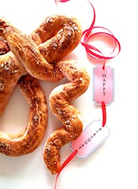 Zesty Rose Pretzels