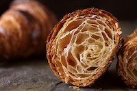 whole wheat croissant with sourdough starter