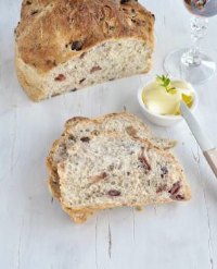 Cyprian Bread with Olives and Corriander