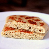 Glutenfree And Vegan Naan Flat Bread.