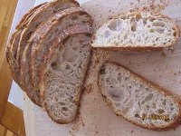 Rustic Bread With Raisin Yeast Water