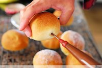 Oven-Baked Berliner Filled With Chocolate