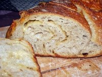 Folded Cheese Sourdough Bread