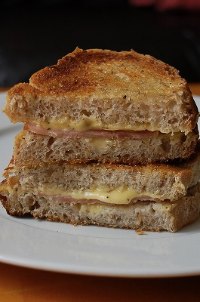 Pepper Gruyere And Ham Croque Monsier