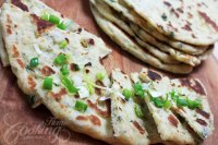 Homemade Piadinas With Cheese And Fresh Dill