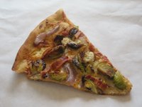 Bacon, Brussel Sprout, And Blue Cheese Pizza