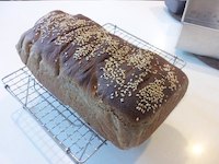 Home-baked 100% Soaked Wholemeal Bread