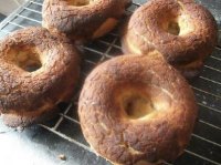 Dutch Crunch Sourdough Bagels