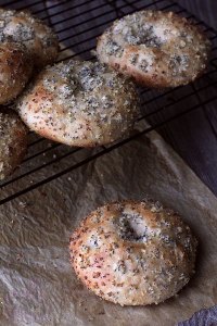 Sourdough Rye Onion Rolls