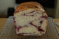 Boysenberry Jam Swirl Loaf