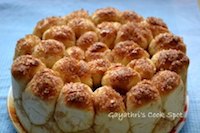 Eggless Cinnamon Pull Apart Bread