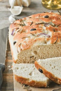 Focaccia With Rosemary And Garlic
