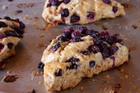 Blueberry Sourdough Scones